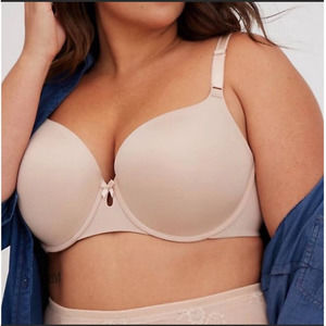 NEW Torrid Curve Lightly Lined Nude T Shirt Bra Size 48B